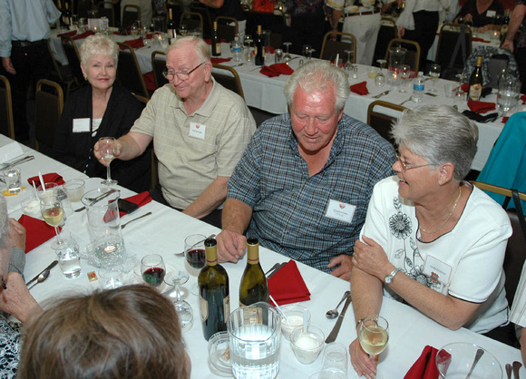 Phyllis with Ken Sorensen, Skip Cary talking with Linda Erickson
